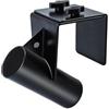 Nexbrill Supporto regolabile per canna da pesca sul ghiaccio, in acciaio al carbonio, per barche e banchine, robusto, 15 x 15 x 7,5 cm, nero, supporto per la maggior parte delle slitte