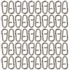 APGLSXY 50/100 Pcs Split Rings Pesca Snap Resistente alla corrosione Esche Da Pesca Connettori In Acciaio Inox Ovali Split Accessori Attrezzature Forniture Liscio