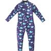 Swimbubs Muta termica per bambini in neoprene da 2 mm, a maniche lunghe e sulle gambe, per piscine fredde e spiaggia (1-2 anni, delfino rosa)