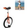 HUOMMGS Monociclo da 18 pollici, upgrade monociclo con sella ergonomica, per l'allenamento dell'equilibrio, regolabile in altezza, monociclo per bambini da 1,2 a 1,55 m, professionale, unisex