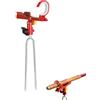 FVDZRFIE Porta Canne da Pesca da Terra Supporto for Canna da Pesca con Portacanne da Pesca, Supporto Regolabile for Pesci con Picchetti(Red)