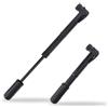 MERRYHAPY Mini Pompa per Bici Portatile in Nylon e Acciaio Inossidabile, Facile da Usare con Ago per Aria, per Ciclismo a Lunga Distanza e Gonfiaggio Manuale, 1 Pezzo Nero