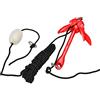 BAFOVY Kit di Ancoraggio per Rampino in Acciaio al Carbonio per Ancora per Barca, Set di Ancoraggio Pieghevole da 1,5 kg con Boa di Segnalazione per Corda da 32,8 Piedi, per Kayak, Canoa, Jet Ski,