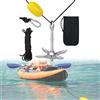 LZQ Ancoraggio pieghevole per barca, set di ancoraggio, con corda di ancoraggio, boa di ancoraggio, moschettone e borsa per il trasporto per barche, gommoni, SUP, kayak, canoa, 1,5 kg