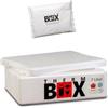THERM BOX Contenitore termico in polistirolo da 7 W, 7 litri, con 1 accumulatore di ghiaccio in gel, dimensioni interne 33,5 x 23,5 x 9 cm, spessore della parete 3 cm, contenitore termico