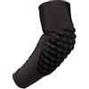 APGLSXY Gomitiere per braccio a prova di urto Sport compressione braccio manica gomito Pad per basket calcio ciclismo guardia nera schiuma pastiglie per bambini