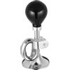 TOMETURE Corno Bici Pratico e Campanello Bici Corsa in Metallo Argento Elettrica per Vacanze Estive e Accessori da Strada