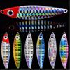 Generic XILILHC 6pcs Maschere di Metallo Esche da Pesca Bass Fishing Jig Pesi 7-15g Holographic Traina Acqua Salata Attrezzatura for Pesci Artificiali(15g-2 Hooks)