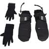 Socobeta da Sci Invernali Termici Impermeabili per Snowboard Fibra Aramidica Nera Confezione da 2 (XL)