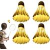 Generico Volani LED per Badminton | Attrezzatura per Allenamento da 4 Pezzi | Volani luminescenti LED | Adatti per Giardino e e Spiaggia e Campeggio e Festa e Notte e All'aperto e Cortile
