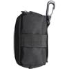 tabecou Marsupio da mini golf con clip, custodia per palline e porta tee, accessorio con cerniera, regalo per golfisti, unisex, colore nero
