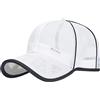 Generico Cappellino Running Uomo - Berretto da Baseball Unisex a Basso Profilo in Rete Regolabile Cappello papà Non costruito Sole Preppy retrò con Toppa
