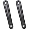 APGLSXY Coppia di pedivelle per bici, in lega di alluminio, 170 mm, foro quadrato, per motore di azionamento, orizzontale, quadrato, nero