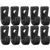 Generico Nylon Lashing Hooks - Bungees Cord Connectors, Deck Rigging Clips, 1.02x0.39x0.43 inches Marine Fastening Hardware | Heavy Duty Replacement Fittings, Kayak Canoe Boat Paddle Board Accessories