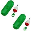 APGLSXY 2 organizer per accessori da pesca all'aperto, borsa da pesca, pratica valigetta per attrezzi da pesca, in plastica resistente e impermeabile