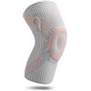 APGLSXY Ginocchiera a compressione per uomo e donna, con stabilizzatori laterali e cuscinetto in gel per rotulea, ginocchiere per corsa, tutore a compressione per sport
