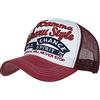 Generico Berretto Uomo con Visiera - Cappello Baseball Regolabile Ricamo Applique Paralume Rete Berretto Unisex Visiera Curva Cotone Traspirante