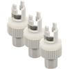 Angoily 3 Pezzi Adattatore per Pompa Aria Bianco in PVC per Canoa e Gommone, Conversione Facile e Gonfiaggio Rapido per Accessori Kayak e Barca Gonfiabile