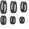 Aaobor Set da 6 anelli per l'allenamento della forza di presa, attrezzo per l'allenamento della forza delle dita, anelli in silicone per l'allenamento delle mani, potenziatore della forza di presa
