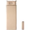 MODRYER Materassino Da Campeggio Autogonfiante 5 Cm Spessore Materasso Impermeabile Collegabile Pieghevole E Portatile Per Trekking Campeggio Auto Spiaggia E Riposo Interno Temporaneo,Beige-192 * 67 * 5cm