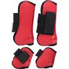 Shenprymic Stivali per tendine da cavallo con guscio in PU ispessito e imbottitura elastica in neoprene, protezioni per le gambe per equitazione per saltare e allenarsi, include coppie anteriori e