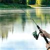 Kivivaka Canna da pesca leggera FRP da 1 m compatta a 2 sezioni telescopica con punta da 2 mm per pesca all'aperto, viaggi, escursionismo, zaino in spalla, verde