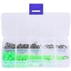 yiMANtrading 200 Pezzi di Perline Luminose Antiscivolo + ami da Pesca con Scatola di plastica per Kit di Acqua Dolce di Acqua salata