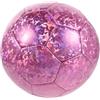 Healeved Pallone da calcio glitterato: pallone da calcio autografabile per scrivere - metallico fai da te per allenamento, campionato, festa, giocattoli sportivi, regalo di compleanno, rosa, taglia