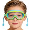 Generico Schwimmbrille Kinder Antibeschlag - Verstellbare UV-Schutz Poolbrille Weitwinkel | Schnorcheln Surfen Wasserbrille Silikon | Weiche Bänder Wasserdicht, Für See Sommer Urlaub Schwimmen Tauchen