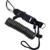 Générique Lanyard Diving - Lanyard in acciaio inossidabile a molla coiled | Quick Release Metal Buckle Underwater Gear, Borsa retrattile per il campeggio, la sicurezza e gli sport all'aria aperta