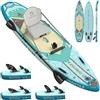 iTAOSTAR C03A Super Wide Paddle Board da 35, più divertente tavola gonfiabile con 5 pinne, 12 piedi Stand Up Paddle Board con accessori premium SUP per adulti di tutti i livelli