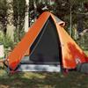 PUGYNBK Tenda da campeggio a cupola, per 2 persone, grigio/arancione