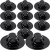 JEWEDECO Staffa di Fissaggio Motore Supporto Motore in PVC Leggero e Facile da Trasportare Confezione da 12 Pezzi Neri per Kayak Gonfiabile per Barche Marine e Canoe