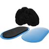 IDEANATEGRATE Dischi Scorrevoli Fitness per Esercizi Indoor in Set da 1 Design Ergonomico e Materiali ABS ed Eva per Palestra e Casa