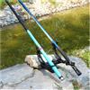 FVDZRFIE Porta Canne da Pesca da Terra Supporto for Canna da Pesca Supporto for Inserto A Terra Supporto Regolabile A Doppio Uso Testa Singola/Doppia for Canne A Mano E da Mare(Color Double)