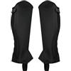 Generic Ghetta per Adulti in Pelle PU per Protezione da Equitazione Equestre con Materiale in Super Fibra, Confezione da 2 (S)