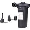 DISCORAMA - POMPA ARIA ELETTRICA RICARICABILE 4500MAH GONFIATORE PORTATILE CON DOPPIA FUNZIONE GONFIA SGONFIA 3 UGELLI E DOPPIO CARICATORE AC/DC PER CAMPEGGIO MATERASSINI E BARCHE