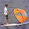 Emoshayoga Vela da Canoa Pieghevole Design Ultraleggero Ad Alta Resistenza per Gommoni Avventura 108 Cm