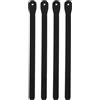 BESTYASH Cinghie di Ricambio per Pattini a Rotelle e Attacchi Snowboard, 4 Unitá in PVC Nero con Viti, Soluzione Affidabile e Regolabile per Pattinaggio Inline e Snowboard