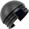 Lastdaytime Tappo in plastica ABS nera con design emisferico per tubi rotondi da 50 mm su macchine cardio e di resistenza