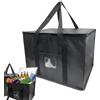 Generisch Borsa termica per la spesa, 45 l, pieghevole, impermeabile, borsa termica, 43 x 30 x 31 cm, in tessuto Oxford riutilizzabile, per consegna di alimenti, gastronomia, supermercato, picnic, viaggi