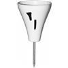 Fxzqgnh Marcatore Marcatore da Golf Bordo Aperto Pallina da Golf Plastica Attrezzatura Sportiva, Bianco