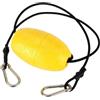 Accarugty Per kayak Traino Gettare Linea Con 95Cm Corda Elastica, Giallo EVA Schiuma Boa Palla Galleggiante Per Ancoraggio Drift, Clip In Acciaio Inox Accessorio Guinzaglio Per Evitare Perdita Di