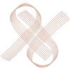 Zerodeko 2 Nastri Elastici per Scarpe da Danza Rosa Supporto Stabile e Design Invisibile per Ballerine Professioniste e Varie Scene di Danza