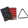 AMSLSIU Piccoli Accessori per tavoli da Biliardo con Mini Set da Biliardo da 22 Palle, Set Completo, Lisce e Facili da Mantenere, Palline da per Bambini,