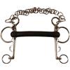 Umbria Equitazione Pelham Inox Gomma Rigida aste Lunghe 13.5