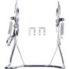 Dolvitrny Cavalletto posteriore resistente per bici ed bici da 14 a 16 e 45 cm, in ferro argentato, a doppia gamba, supporto stabile per ciclo Old School (35,6 cm style1)