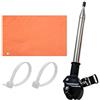Generic Alta visibilità - tessuto Oxford + acciaio inossidabile + PP 160 cm/63 pollici arancione regolabile in altezza impermeabile | bandiera di sicurezza per rimorchio moto golf cart kayak rimorchio sedia a