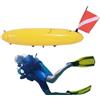 Generisch Marcatore per boa da nuoto, boa gonfiabile ad alta visibilità, attrezzatura per immersioni subacquee, per adulti, principianti, immersioni, snorkeling, nuoto, viaggi, acqua, piscina, campeggio, barca