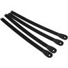CIYODO Cinghie di Ricambio per Pattini a Rotelle 4pezzi Nero in PVC Fibbia Ragno Regolabile e Viti Accessori per Inline Skates e Attacchi Snowboard